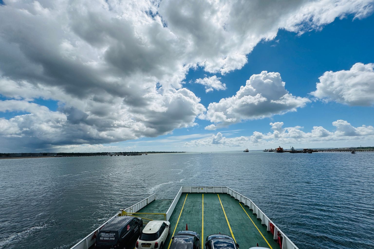 View from the deck of a Steamship Authority ferry crossing to the islands