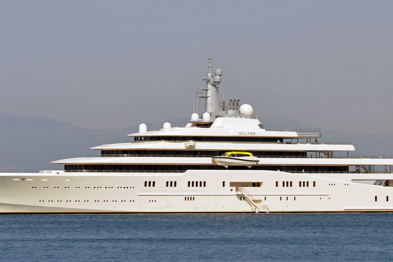 Eclipse superyacht berthed in Gibraltar