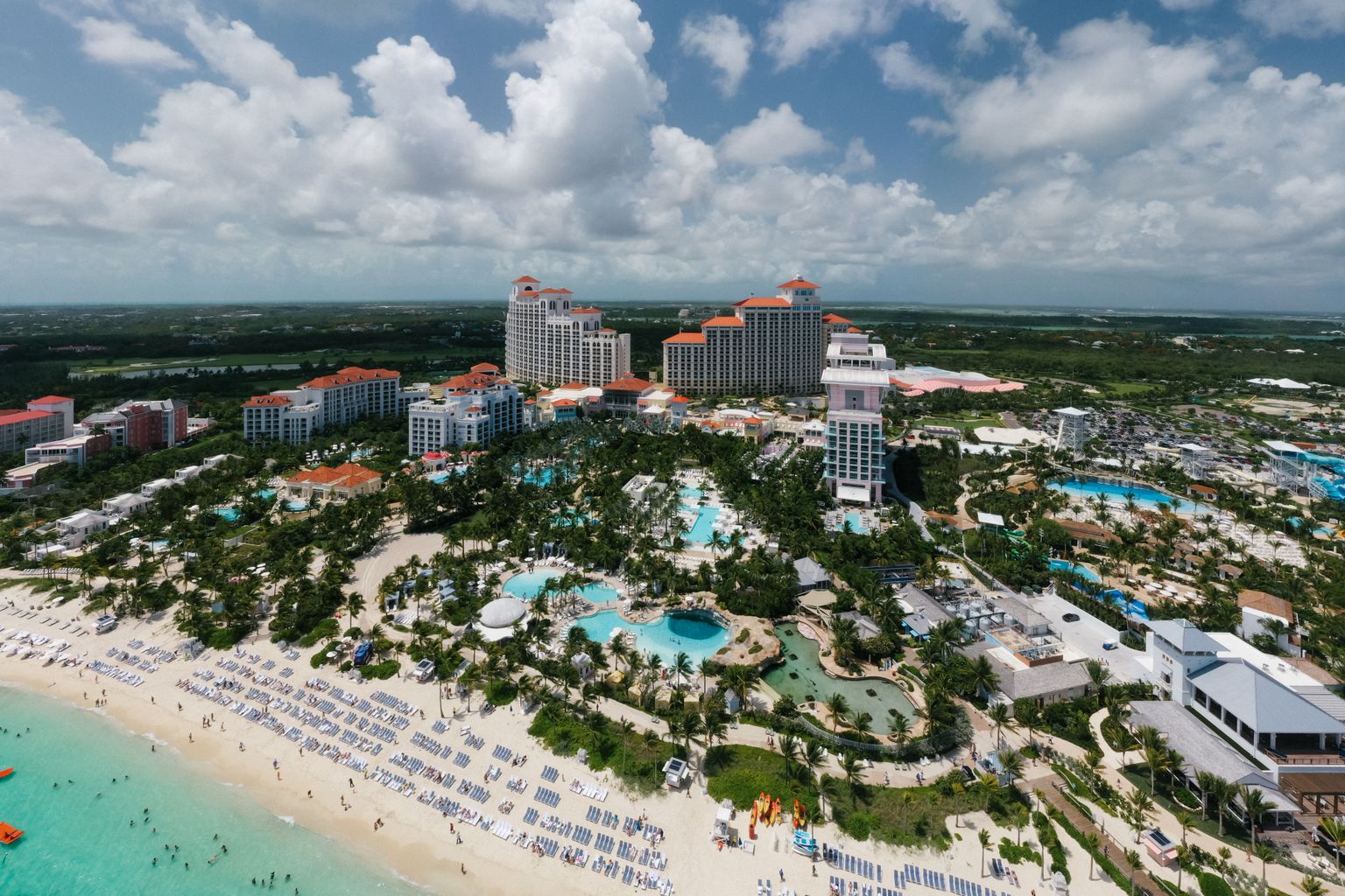 Bahamas beachfront resort reached by the ferry to Bimini